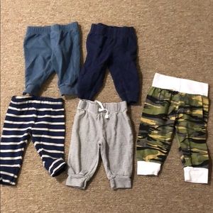 Lot of 6 6mos infant pants